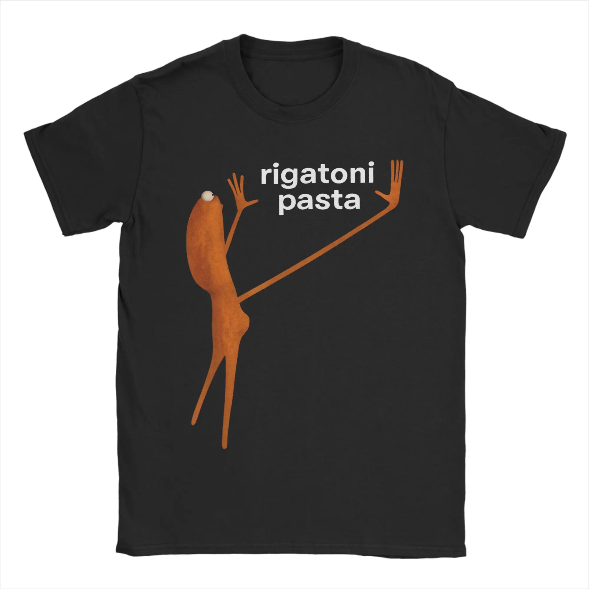 

Funny Marcus The Worm Rigatoni Pasta Viral Meme Men's T Shirts Casual Tees Short Sleeve Round Collar T-Shirt 100% Cotton Tops