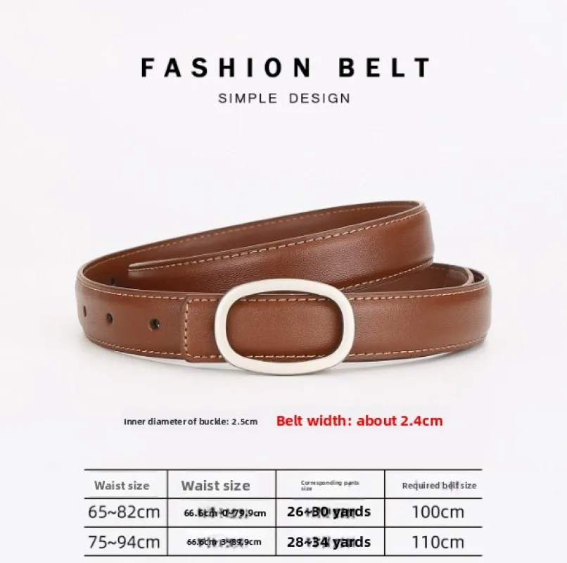 Elegant and Stylish Women's Belts – Available in Multiple Colors, a Luxurious and Versatile Belt You Can Tie. Women's Genuine Le