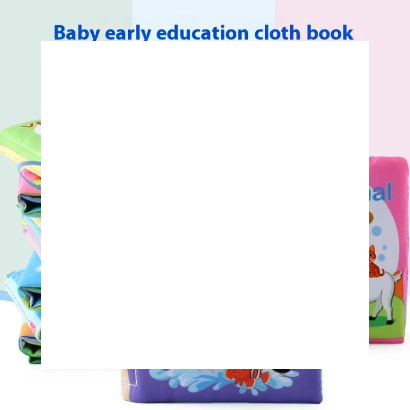 1 قطعة مونتيسوري ثلاثية الأبعاد اللمس يشعر عالية التباين القماش كتاب لينة كتب الطفل اللعب الحسية ألعاب التعلم المبكر لعبة تعليمية للأطفال #1