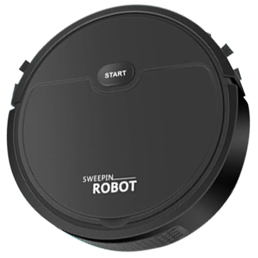 

Robot Vacuum Cleaner 60Min Work Charge Black Sweeping Mopping Home Cleaner Automatic Mini Storage Pet Box