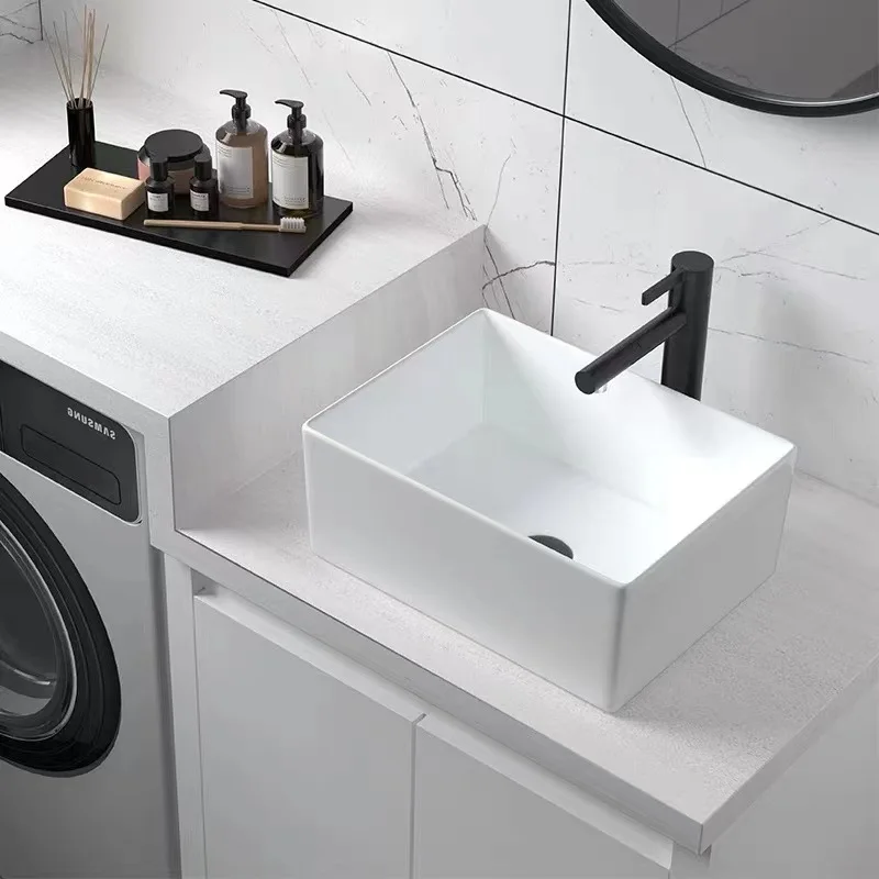 Deepening Table Basin Small Size 30 Small Apartment Rectangular Sink Balcony Small Splash-Proof Water Table Wash Basin