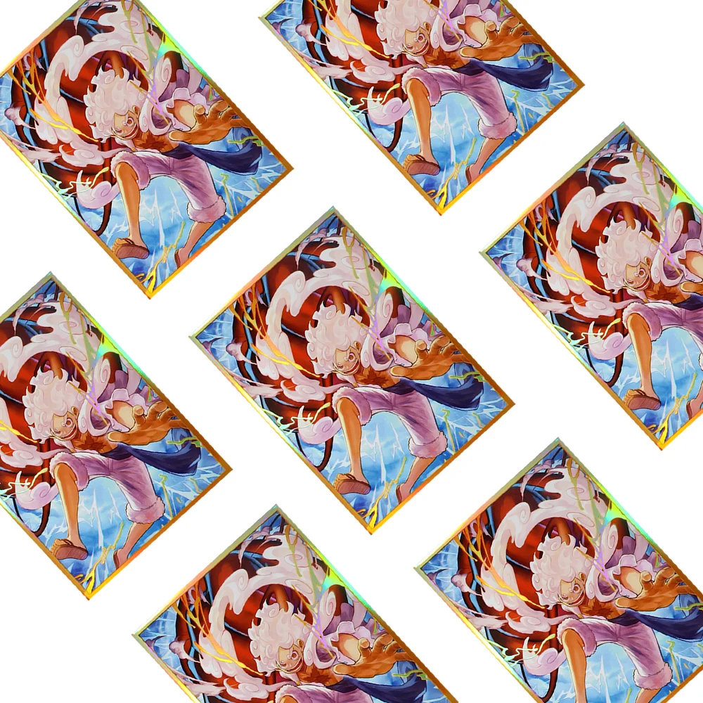 67x92mm Holografische Art Anime Kaart Mouwen Bordspel Trading Card Protector voor PTCG/MTG/PKM Game Kaarten 60 STKS