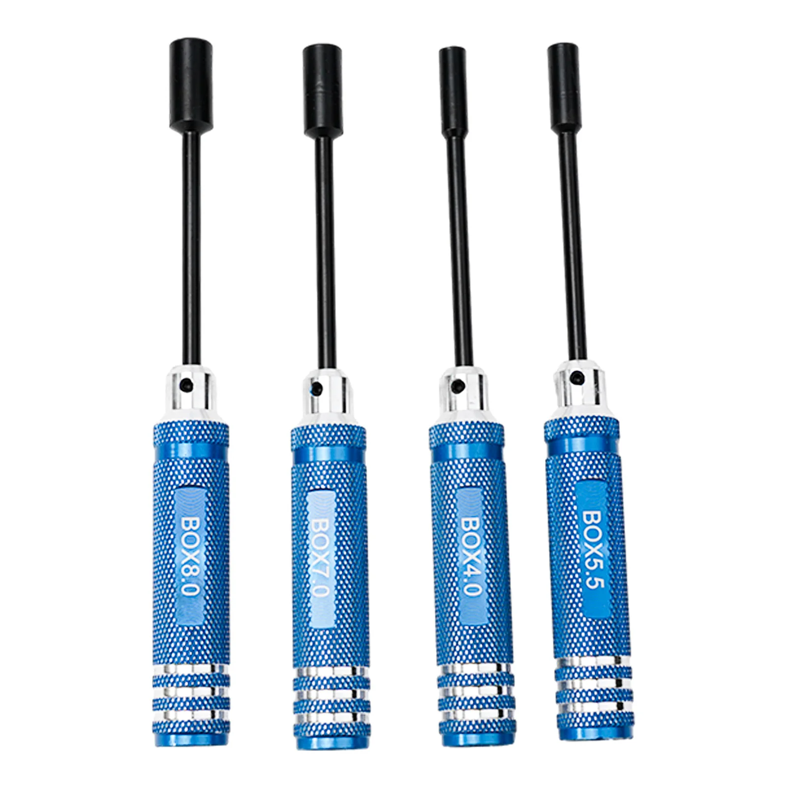 for rc Boat Hex Screwdriver Kit 4Pcs 4.0mm 5.5mm 7.0mm 8.0mm Socket Nut Drivers for Helicopter Airplane Car Repairs