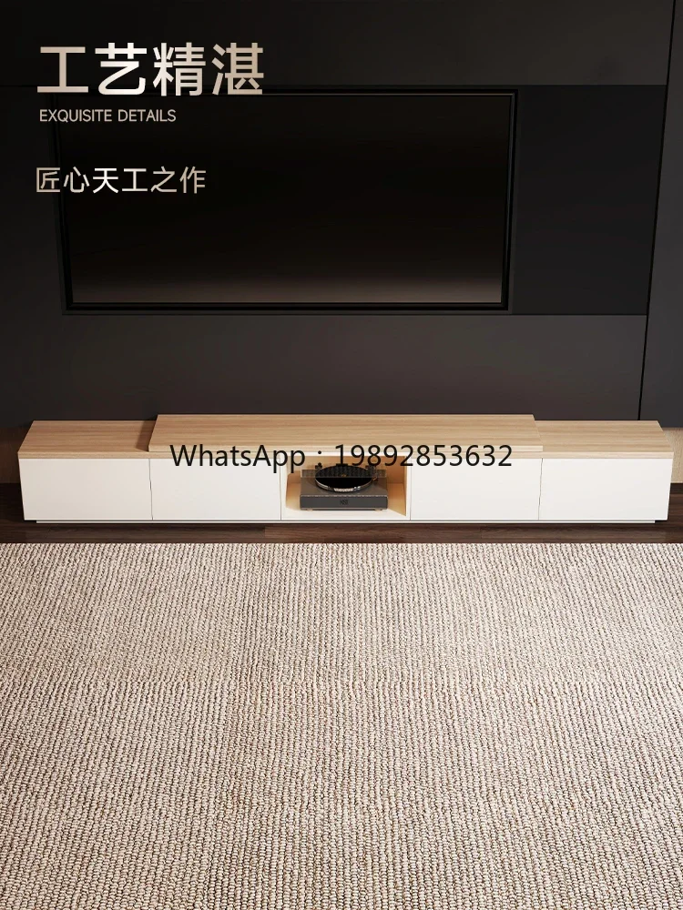 B1  Full Rock Slab TV Cabinet Living Room Household Floor Storage Cabinet Integrated