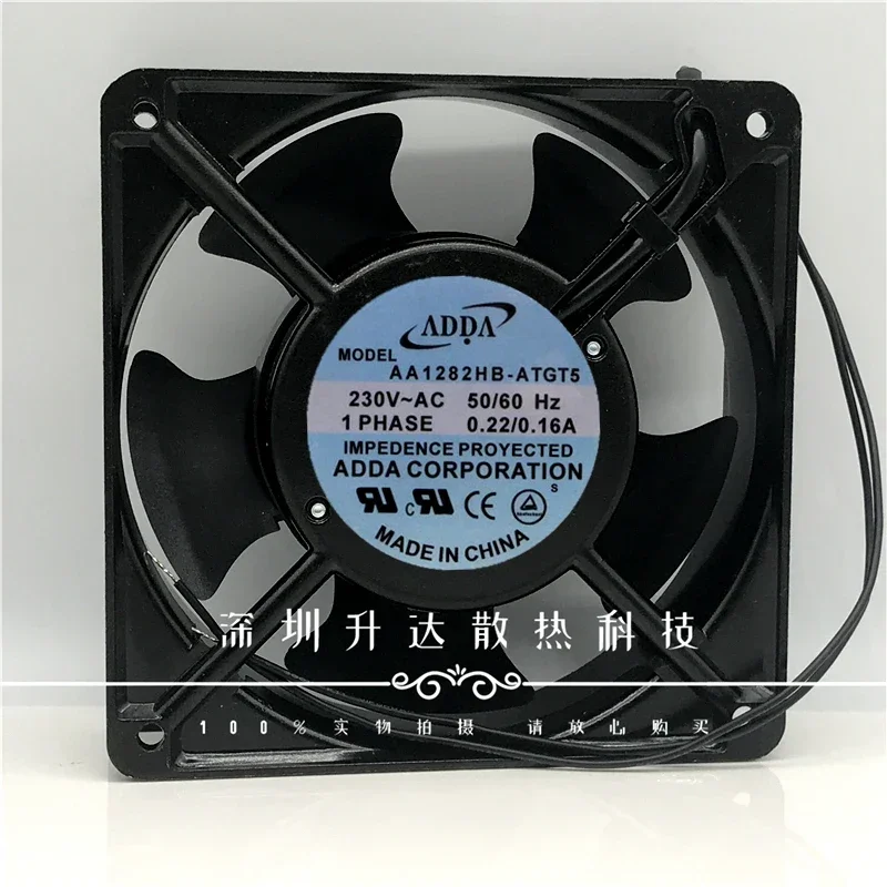 Untuk ADDA AA1282HB-ATGT5 12Cm 12038 120*120*38Mm 230V 0,22a Kipas Pendingin Kabinet