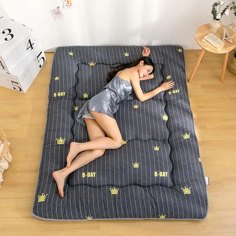 Fashion thickened tatami mattress floor mat soft cushion foldable lazy home sleeping pad home hotel bedroom floor artifact mats