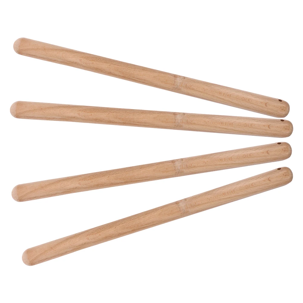 

4pcs Drumsticks 32CM Beech Wood Medium Hammer for Practice Kids Wooden Sticks Percussion Set Drumming Equipment