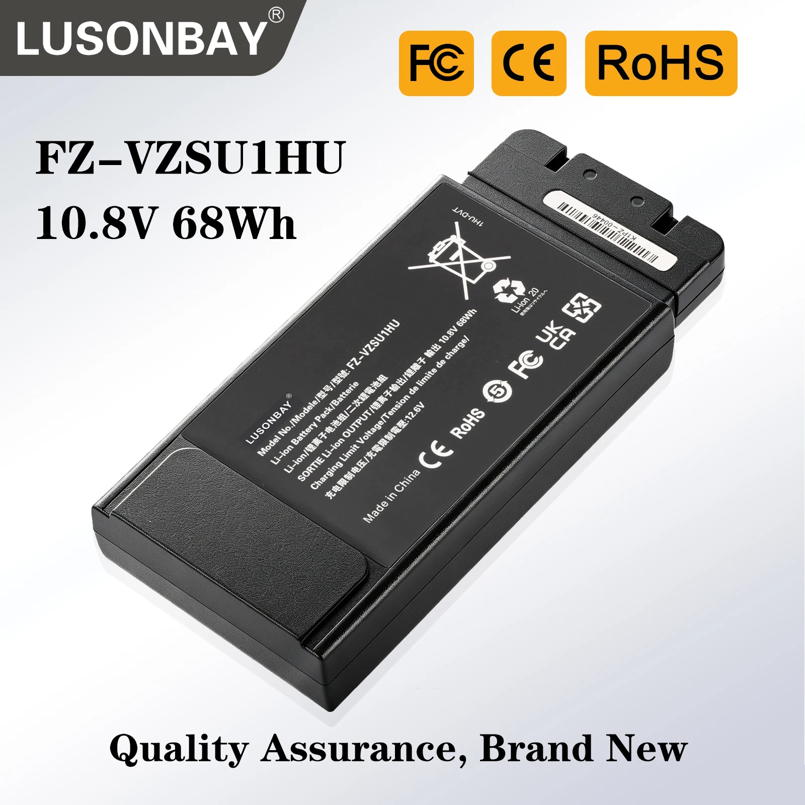 LUSONBAY FZ-VZSU1HU Laptop Battery For Panasonic Toughbook FZ-55 MK1 MK2 FZ-55A FZ-55B FZ-55C FZ-55D FZ-55E FZ-55F 10.8V 68Wh