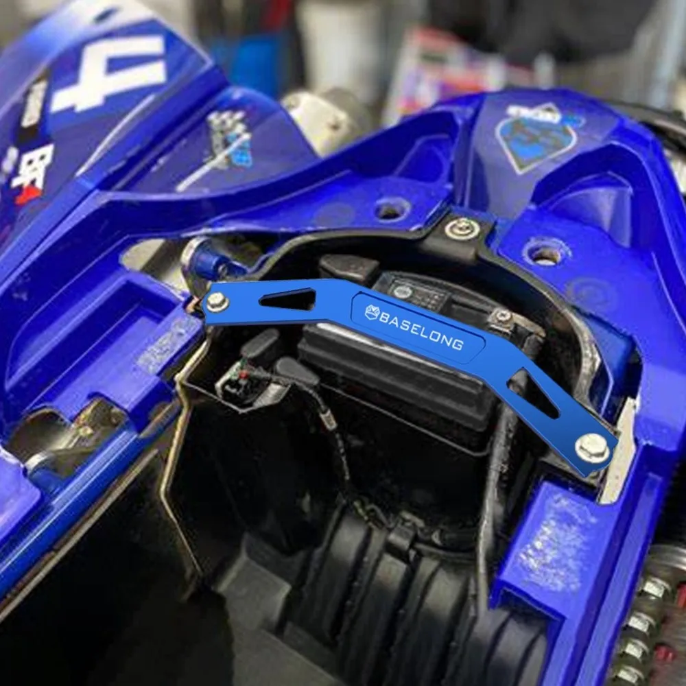 야마하 YFZ450R YFZ450R SE YFZ450X 2009-2024 배터리 브래킷 지지대 배터리 홀더 브래킷 YFZ 450 X용 오토바이 액세서리