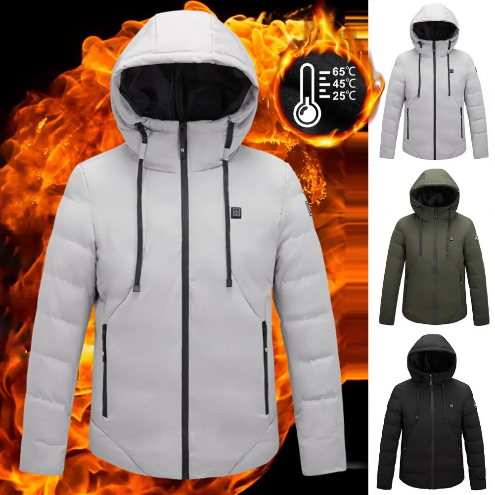 

Male Heating Jacket Popular 4 Heated Zones Windproof Electric Quick Heating Jacket Heated Clothing