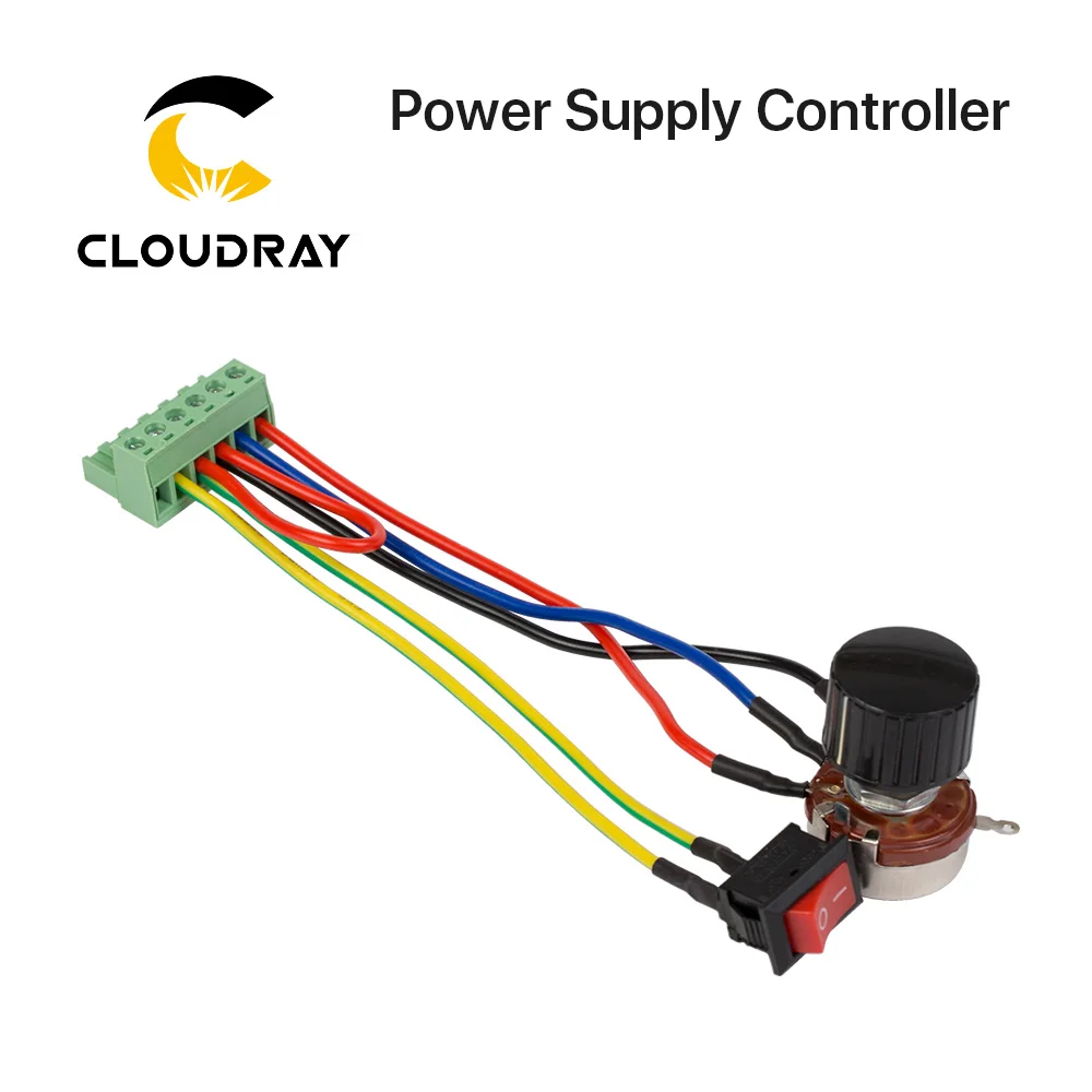 Adjustable Resistor Adjuster With Knob And Switch For Adjust the Power To Test power Supply For CO2 Laser Machine