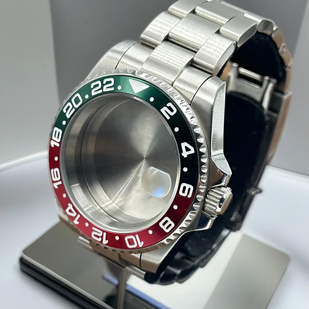 NH34 NH35 NH36 NH70 NH72 8215 Sub Diving Watch Case Jubilee Band BGW9 Blue Bezel 100M Waterproof 120 Clicks