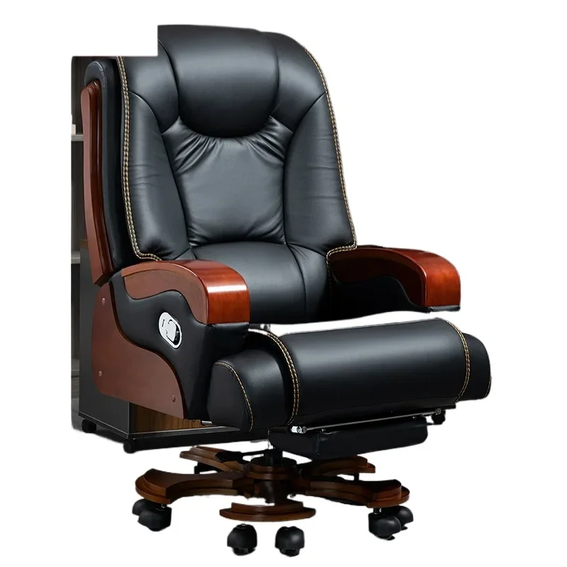 

Boss chair office home computer leather reclining business comfortable sedentary backrest class chair