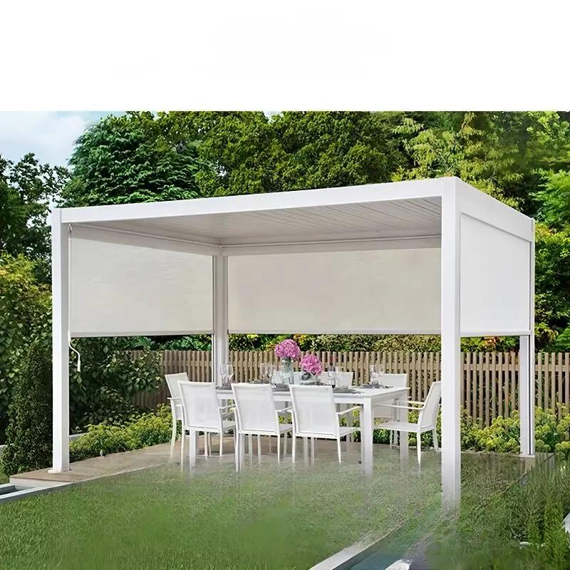 

Factory Free Customized Motorized Outdoor Windproof Zip Track Waterproof Roller Outdoor Blinds