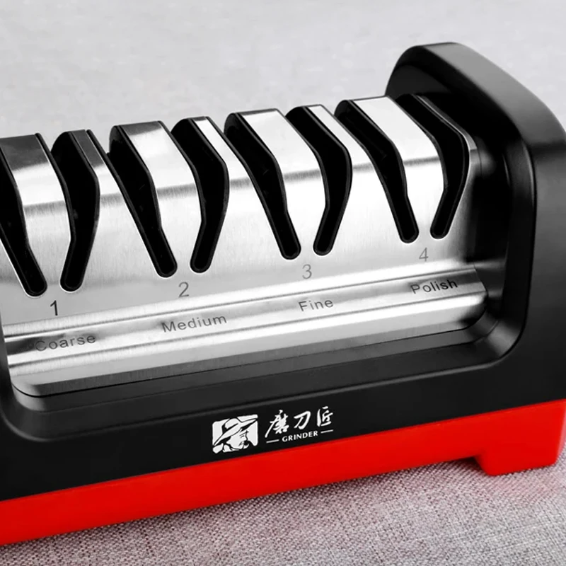 TAIDEA Professional 4-Stage Diamond Electric Knife Sharpener Precision Sharpening for Kitchen Hunting & Chef’s Knives Heavy