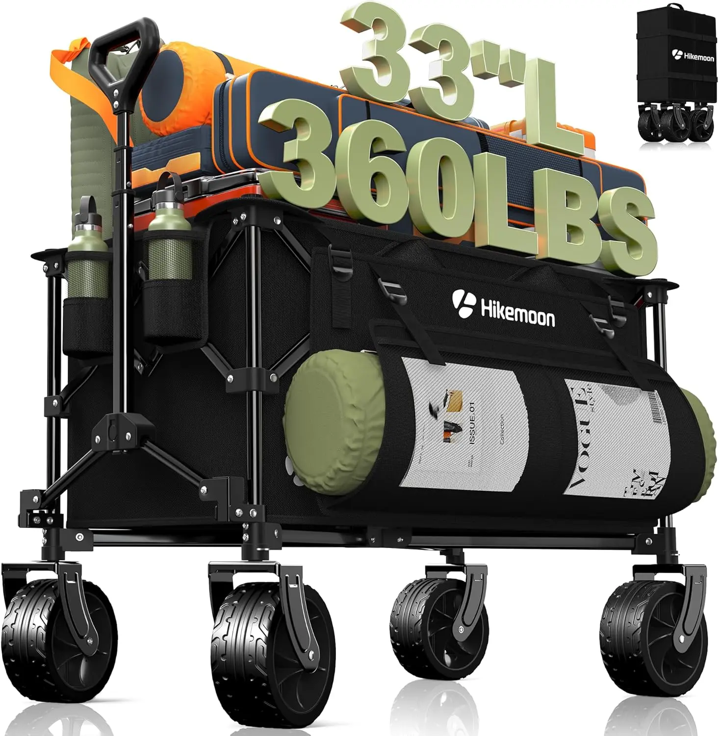 

Складные тележки на 150 л. Складная складная пляжная тележка на 360 фунтов для тяжелых условий эксплуатации с большими вездеходными колесами Портативная универсальная тележка f