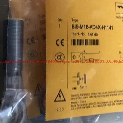 

BI5-M18-AD4X-H1141 бесконтактный переключатель, двухпроводной нормально разомкнутый водонепроницаемый датчик постоянного тока