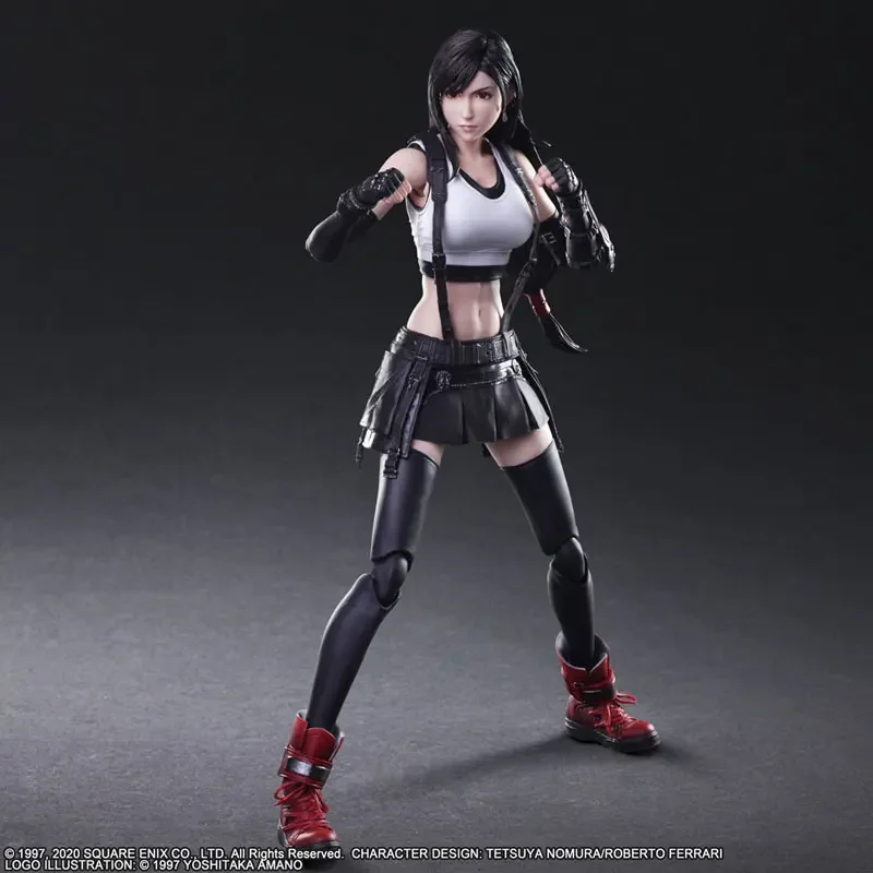 مجموعة نماذج أصلية مربعة Enix Play Arts Pa Tifa Lockhart Remake Action الرقمية النشطة المشتركة #4