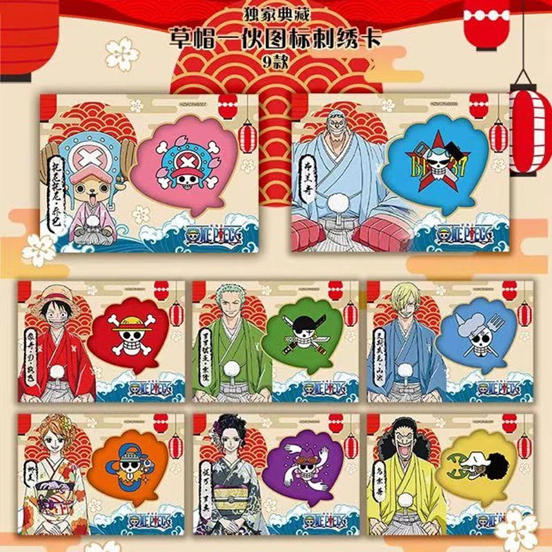 Boîte de rappel de cartes de collection One Piece, cartes à collectionner Anime rares, édition d'art doré, certificats de dessin animé, vente en gros