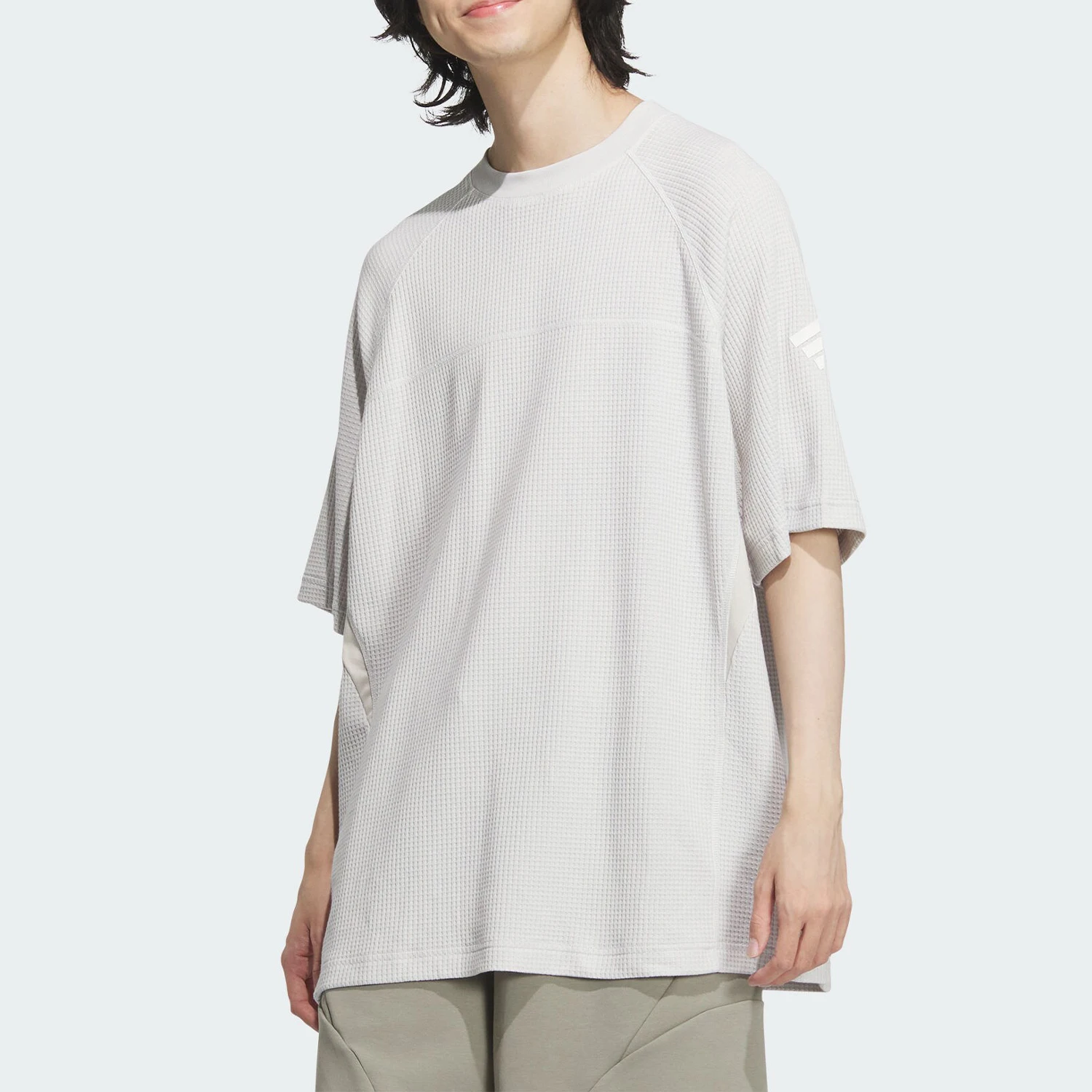 

Оригинальная новая мужская спортивная свободная повседневная футболка Adidas с круглым вырезом JL9943