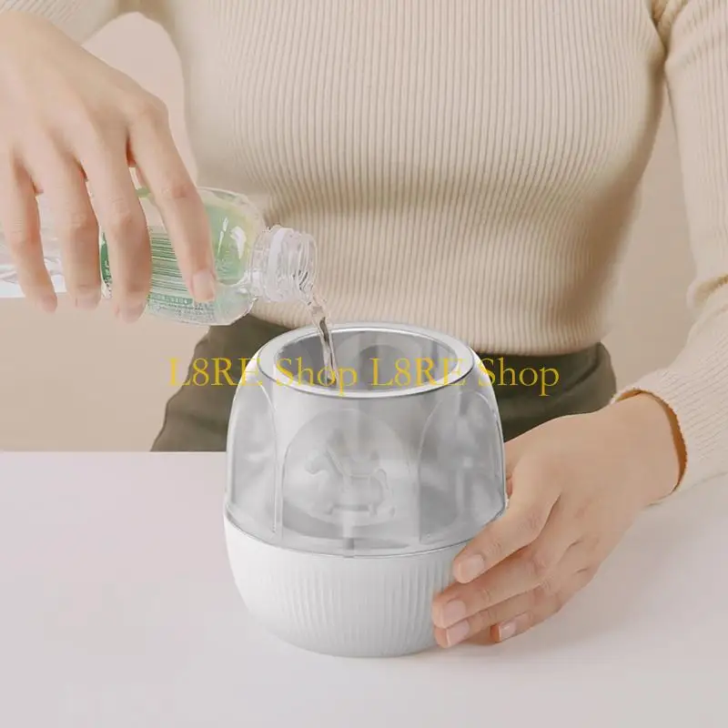 L8RE USB 전원 가습기 자동차 안개 안개 메이커 LED 램프 회전 목마 음악 상자