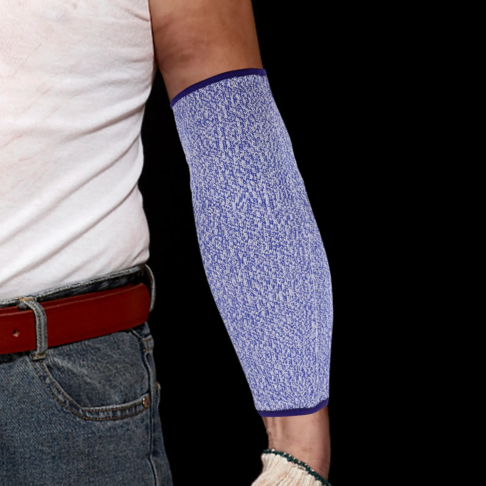 

1 Pair Cut Proof Arm Sleeves Soft Flexible Forearm Protection Cover Wear Resistant Anti-Cut Arm Guard for Personal Team Use