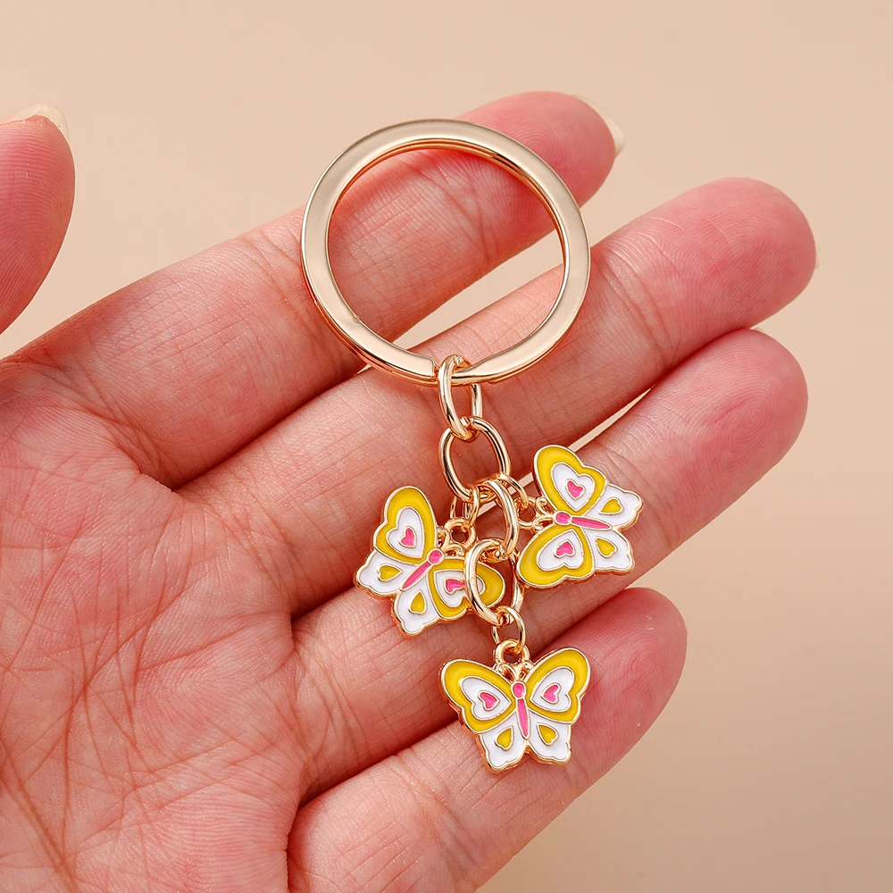 Aihua Ins 6 Farben Niedliche Schmetterling-Schlüsselanhänger Sommer Süße Mädchen Schlüsselkette Handtaschenanhänger Modeschmuck Geschenke Schmuckstücke – Detail 6
