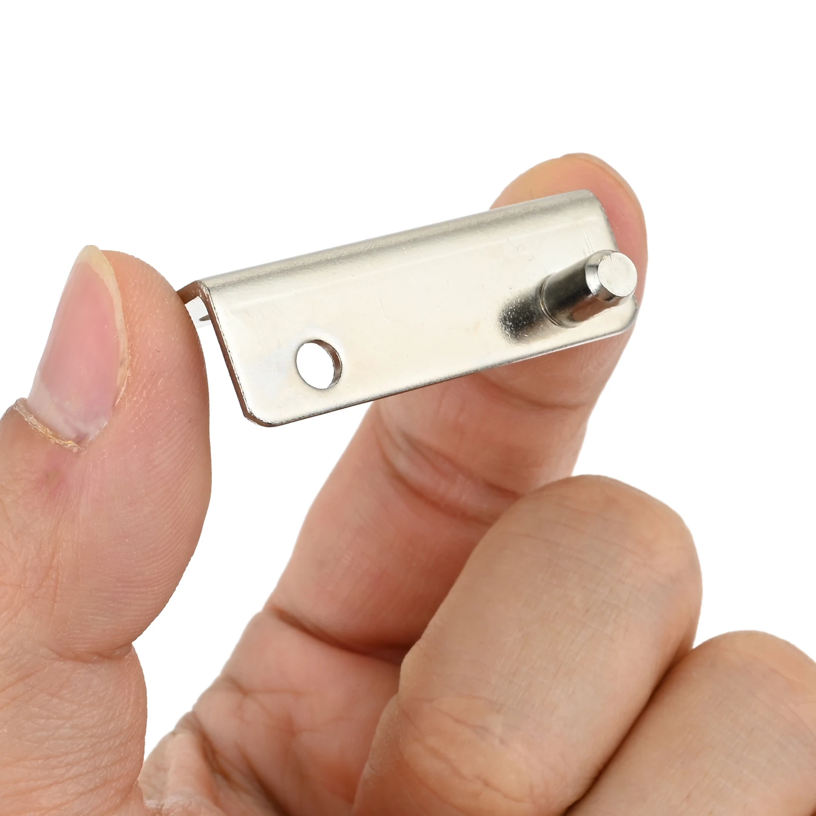 

Комплект серебристых железных поворотных петель с втулкой, усиленные скрытые петли для деревянных дверей, мебельной фурнитуры и шкафов