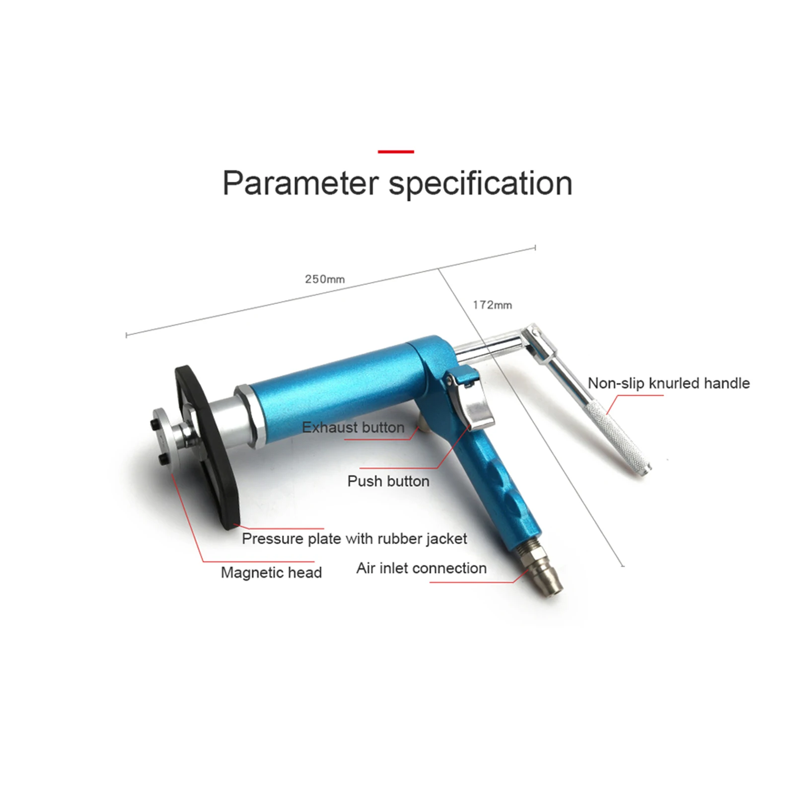 Strumento di regolazione pinza freno a disco pneumatico Pistone freno Divaricatore aria posteriore vento per manutenzione e riparazione auto