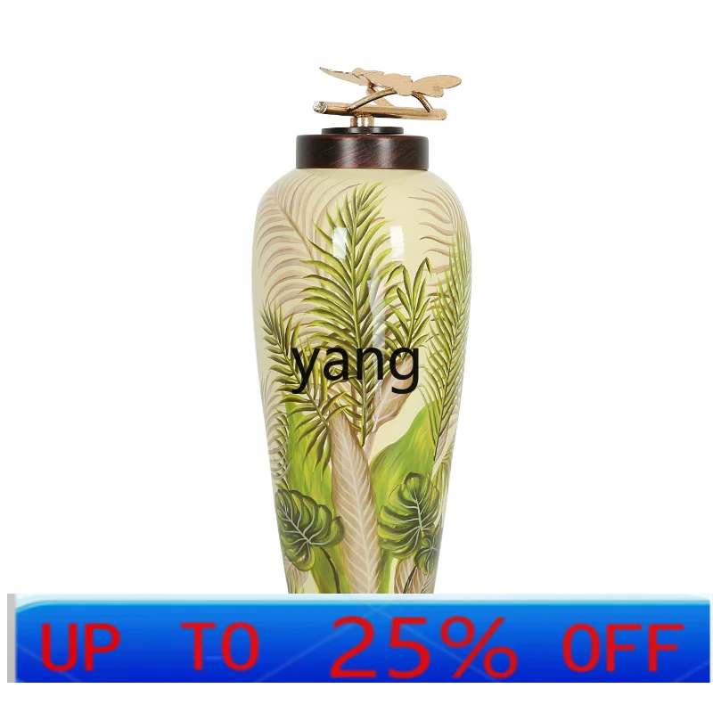 

LMM Creative Ceramic Storage Jar Decoration Home Ornament European Living Room Wine Cabinet Decorations