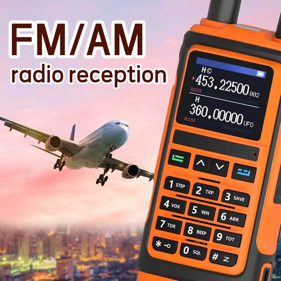 Baofeng Handheld Walkie Talkie UV-17 Multi Band Wireless Copy Frequency NOAA  FM Type-C Charger Long Range Two Way Ham Radio