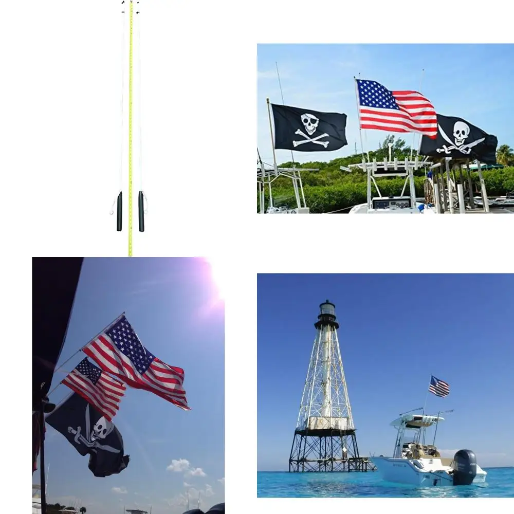 

Двойные 6-футовые флагштоки для стержней и ракетных пусковых машин с дизайном Южного ветра