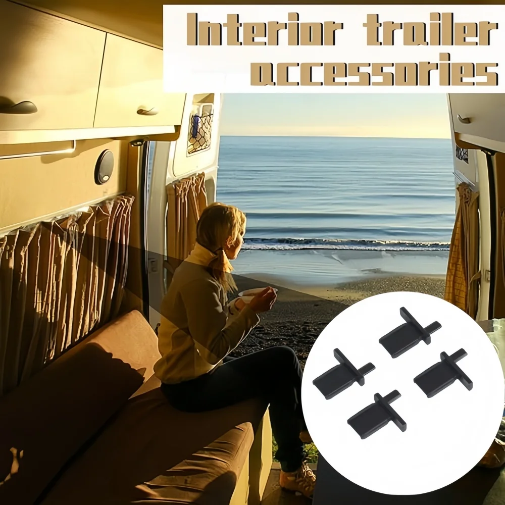 4Pcs Car Window Blind Clips Remis 2 Left/H Right/H Interior Window Curtain Clip Accessories For Caravan Trailer Motorhome Yacht