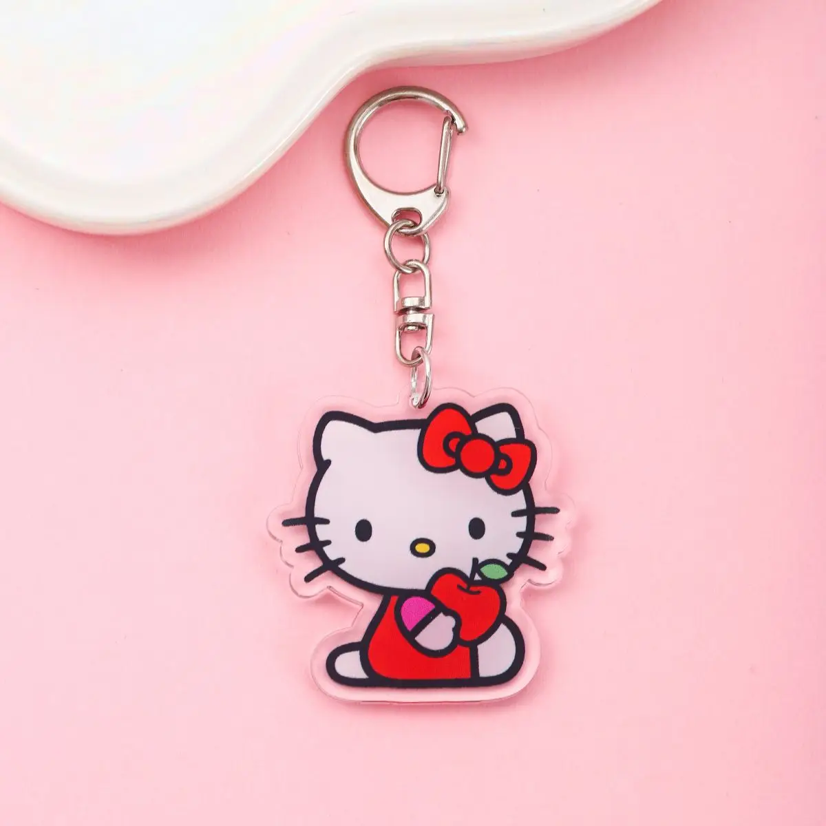 أنيمي سلسلة مفاتيح مصنوعة من الأكريليك المساعدون الكرتون حقيبة السيارة قلادة هدية لطيف الإبداعية حقيبة سحر مضحك أصدقاء الهدايا كيرينغ