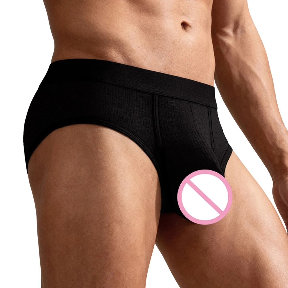 For Gym Activities L-3XL Men Pouch Briefs Ribbed Big Pouch Briefs Briefs Sporty Men Briefs 90 Fiber 10 Spandex