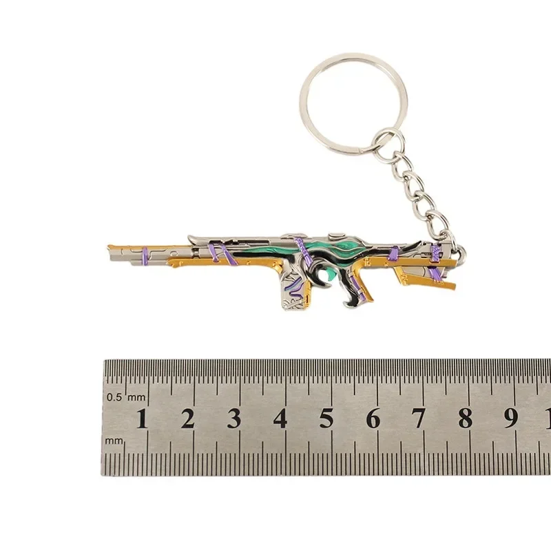 8 cm Valorant Spiel Schlüsselanhänger Weapo Gebunden Phantom Spiel Peripherie Samurai Schwert Metall Modell Schlüsselbund Geschenk Spielzeug Spiel für Jungen