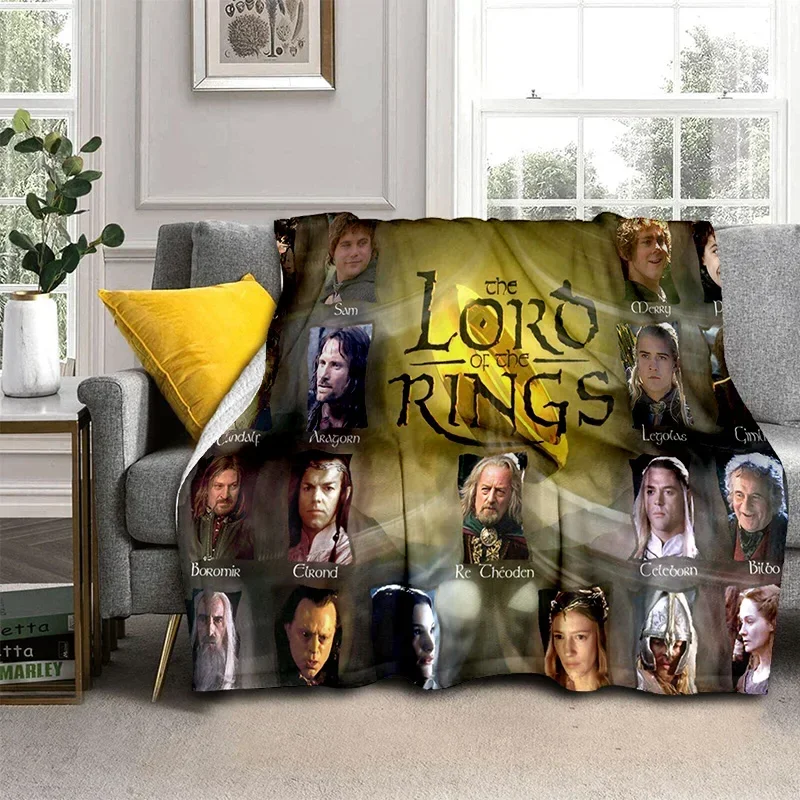 L-lord of the Rings h-hobbit manta HD, manta suave para el hogar, dormitorio, cama, sofá, Picnic, viaje, oficina, niños, 3D