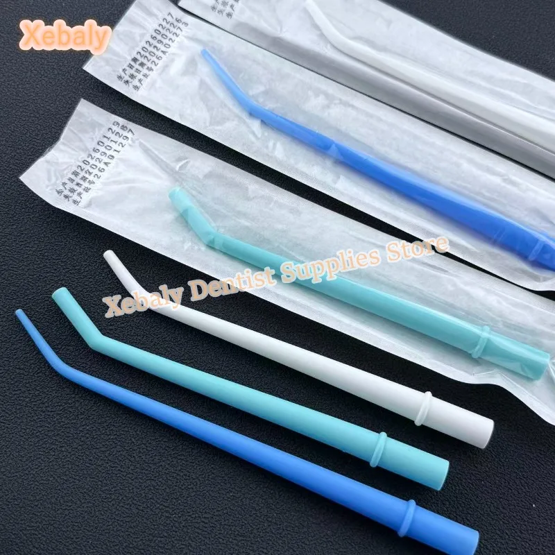

60Pcs Dental Autoclavable Strong Suction Tips, Dental Evacuation Tips Aspirator Saliva Tube Suction Tips Dental Material