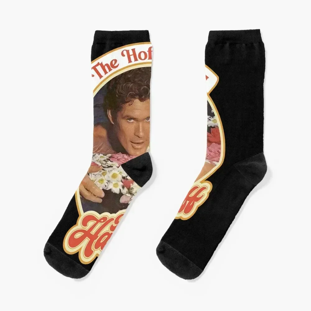 

The Hoff Loves You Socks bright garter happy winter thermal hockey Socks Man Women's