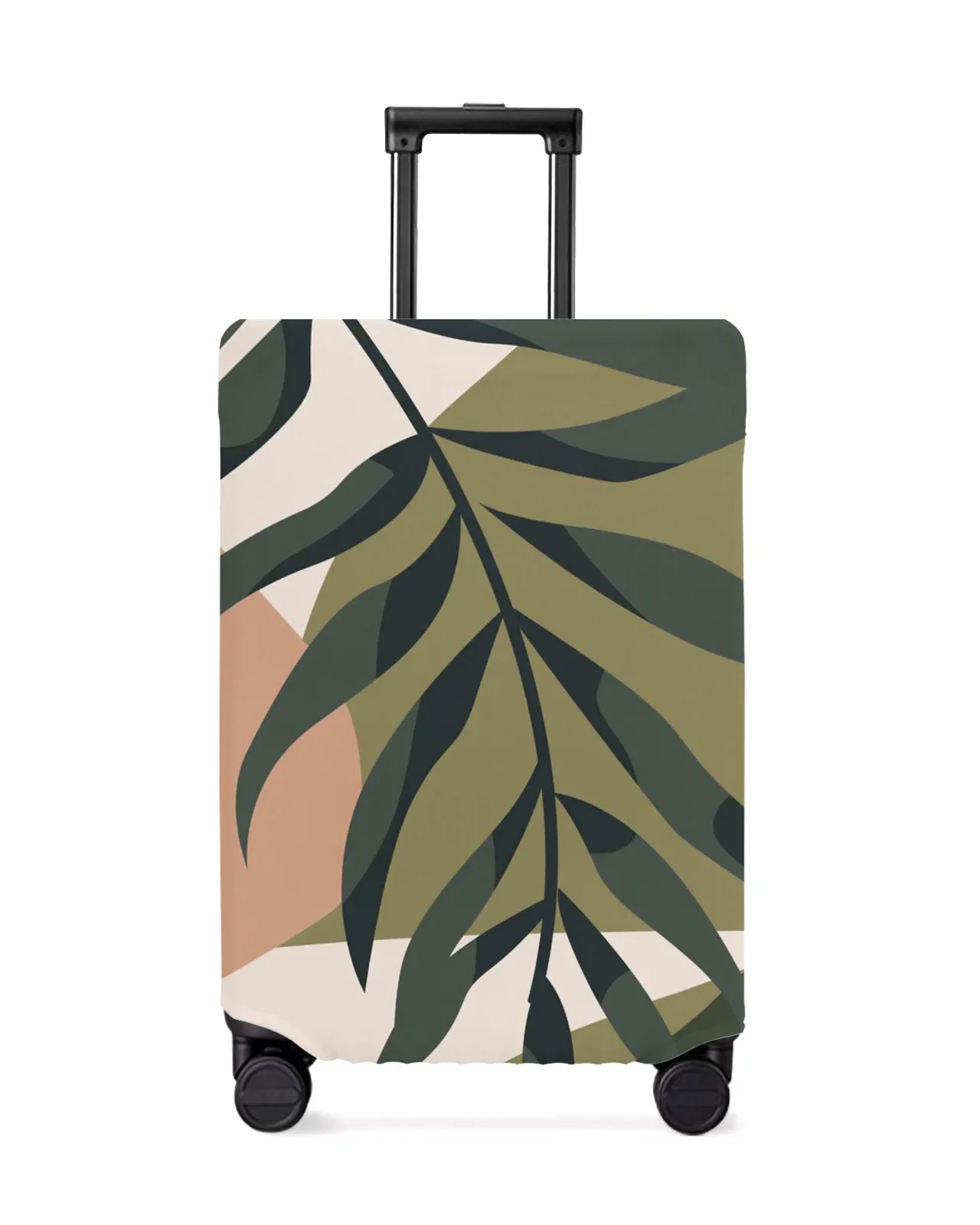 Tropical Plant Leaves Silhouette Travel Luggage Protective Cover Travel Accessories Suitcase Elastic Dust Case Protect Sleeve