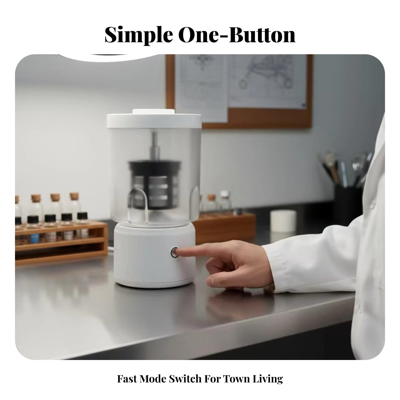 

Rechargeable Battery-Powered Watch Cleaner Watch Cleaning Machine Small Appliance One-Button Start Non-Slip Base