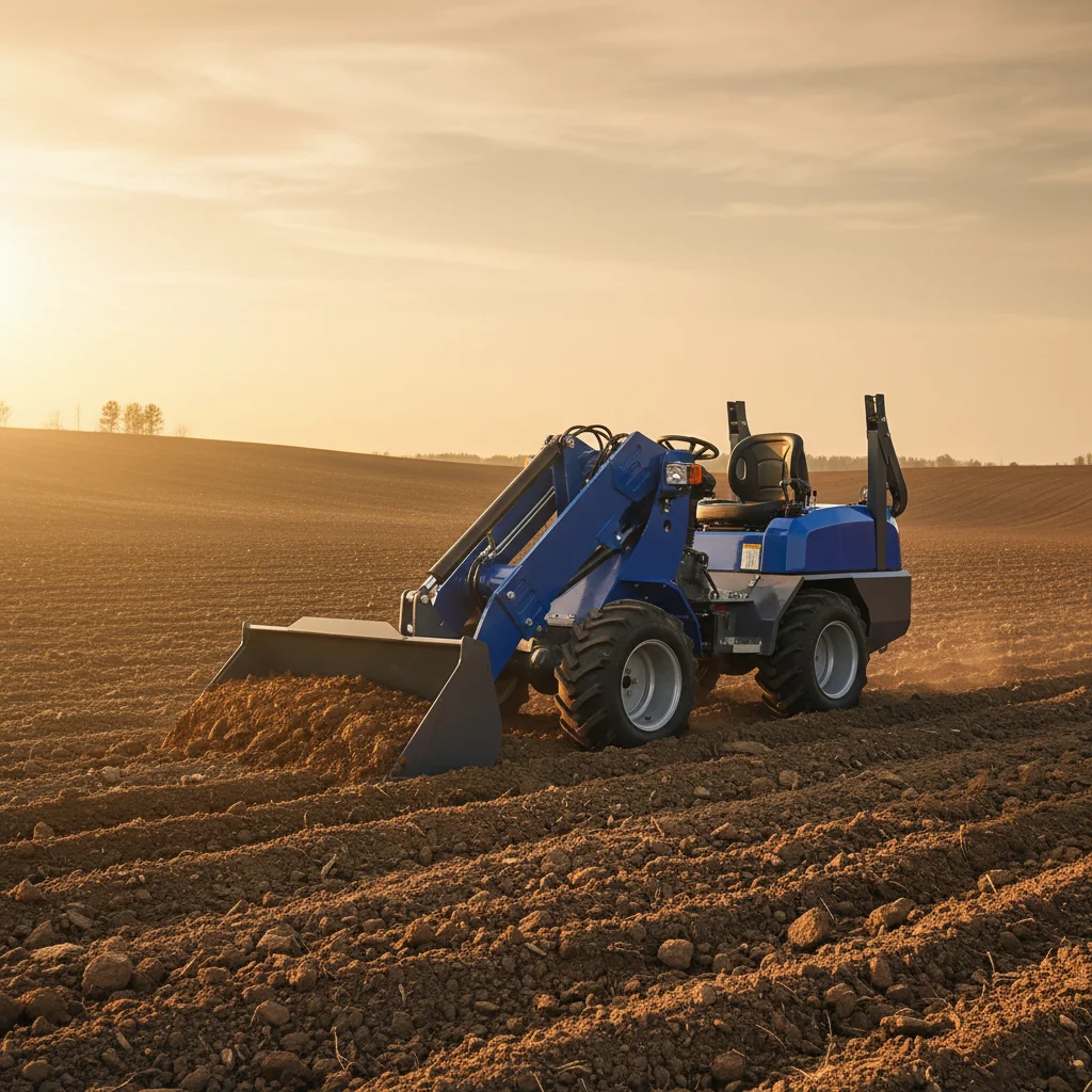 

Мини-погрузчик с телескопической стрелой 4WD, компактный телескопический погрузчик для фермы, сада и строительства