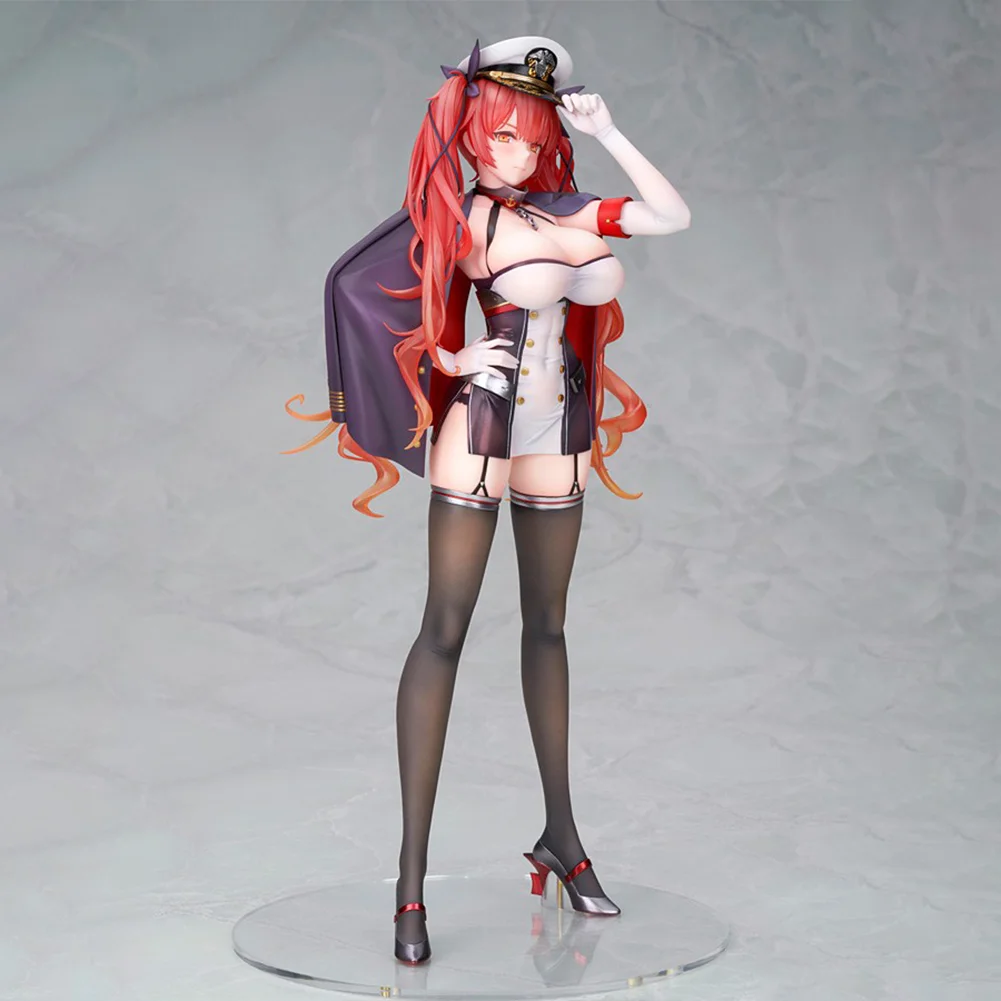 Anime Sexy Red Action Figures USS Honolulu Models PVC Figure Model Car Cake Decorations Sailor suit cos Girls Toys Gift 26cm