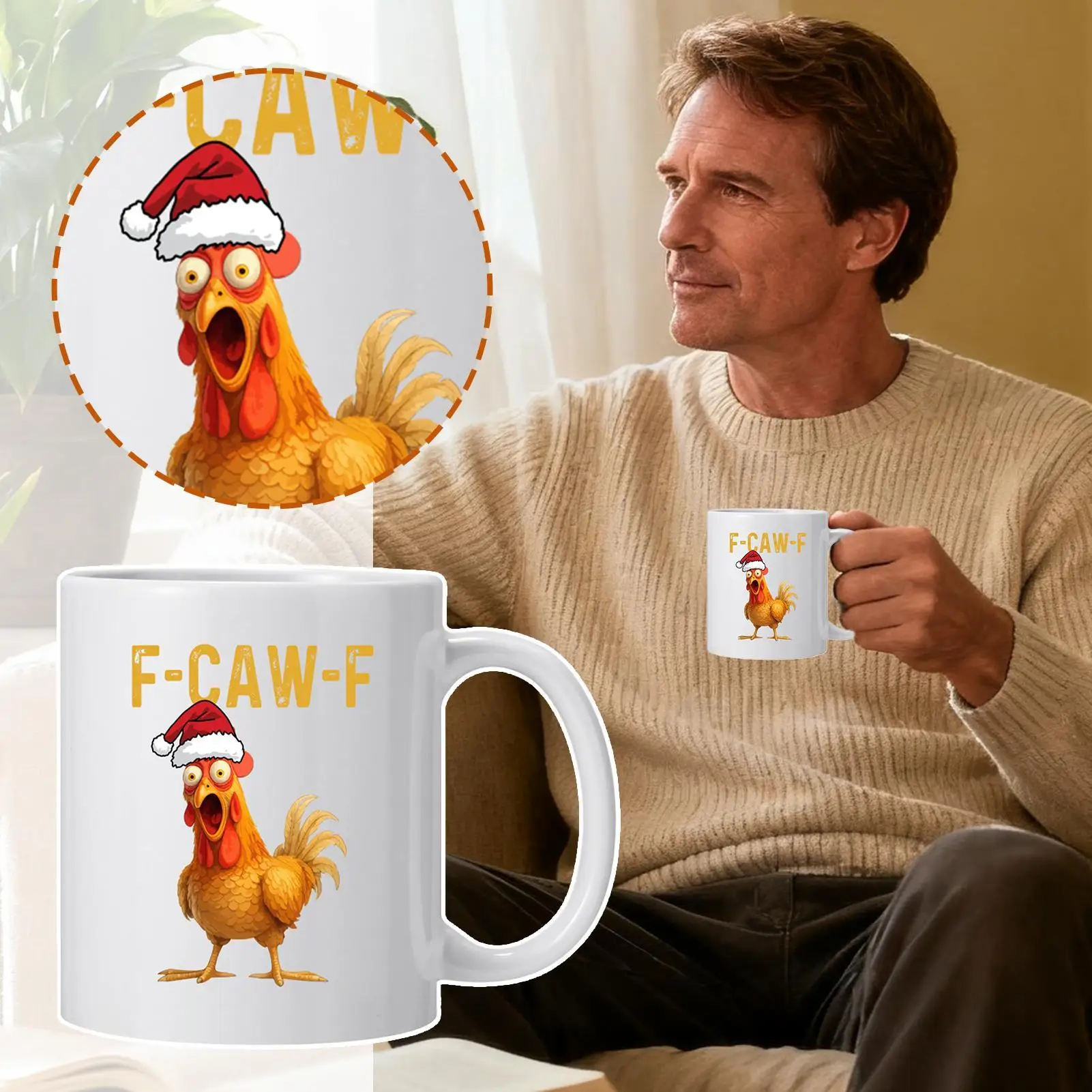 

Куриная кружка 350 мл, керамическая чашка для чая с забавными животными на тему животных для Хэллоуина, праздника, Дня благодарения, дня рождения, осень, осень, вечеринки, дома