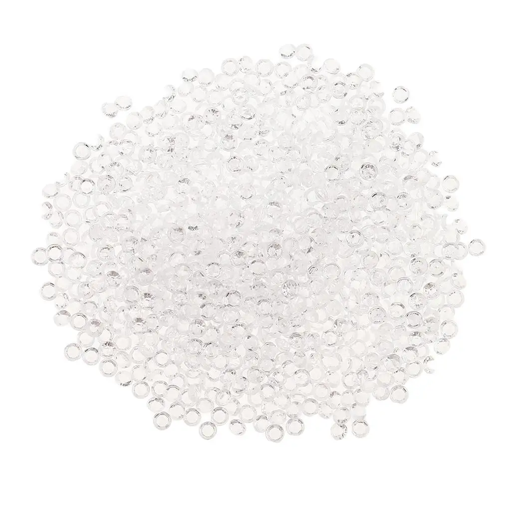Acrylic Crystal Beads Shiny Gemstone Findings Confetti for Wedding Table Party and Jewelry Making Accessories