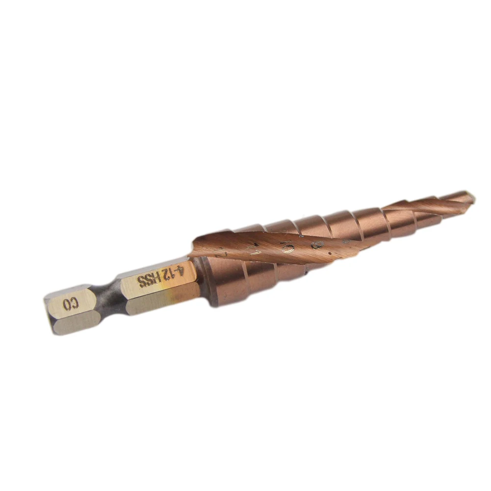 สามขั้นตอนเจาะเกลียว Spiral Hexagonal Shank สแตนเลสโลหะ Hole เปิด Reaming Countersunk เจาะ