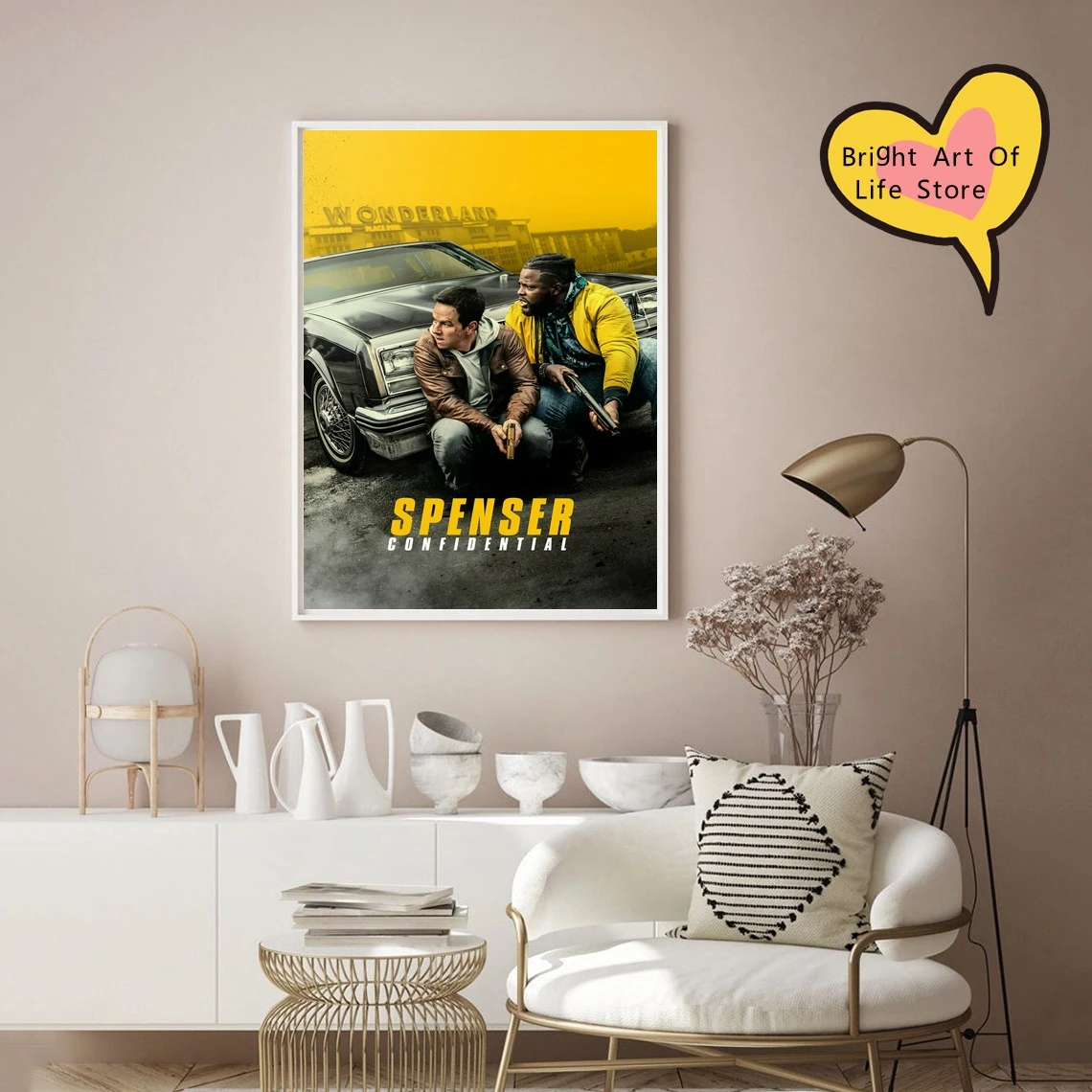 سبنسر ملصق الفيلم السري ديكور المنزل طلاء جدران (بدون إطار)