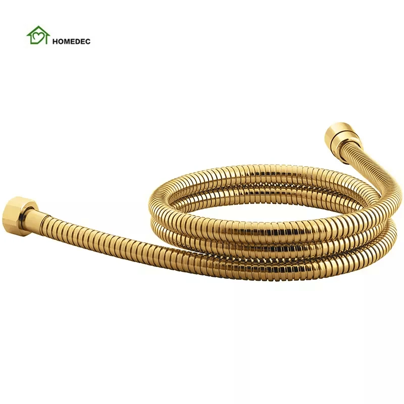 

Gold Color Ss Stainless Steel Shower Flexible Pipe Hose Hot Water Flexible Metal Shower Hose For Bathroom