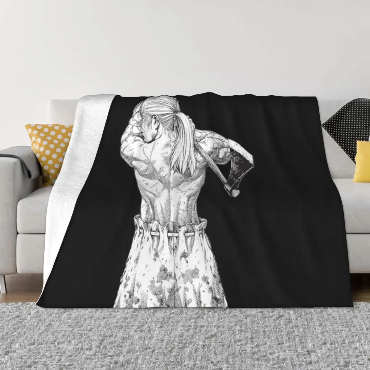 

Thorfinn - Vinland Saga Throw Blanket Personalized Gift Large Blanket