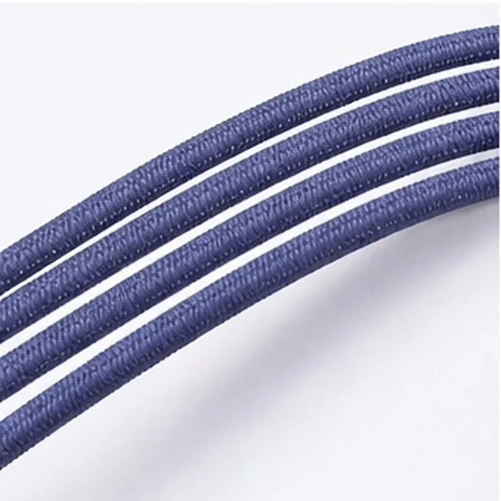 15Pcs Elastic Bands for Notebooks Nylon Rope Stretch Strap Journal Planner Closure Scrapbook Wraps Organizer Blue